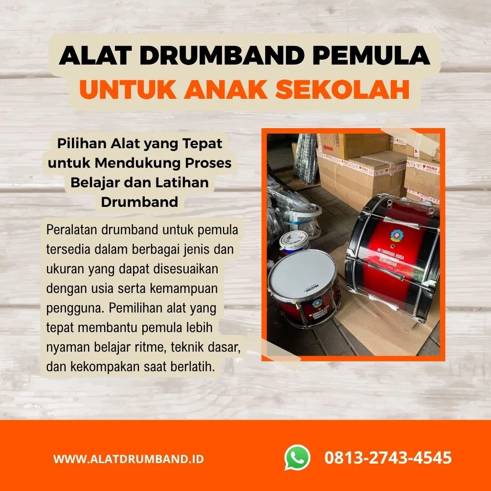 Alat Drumband Pemula untuk Anak Sekolah