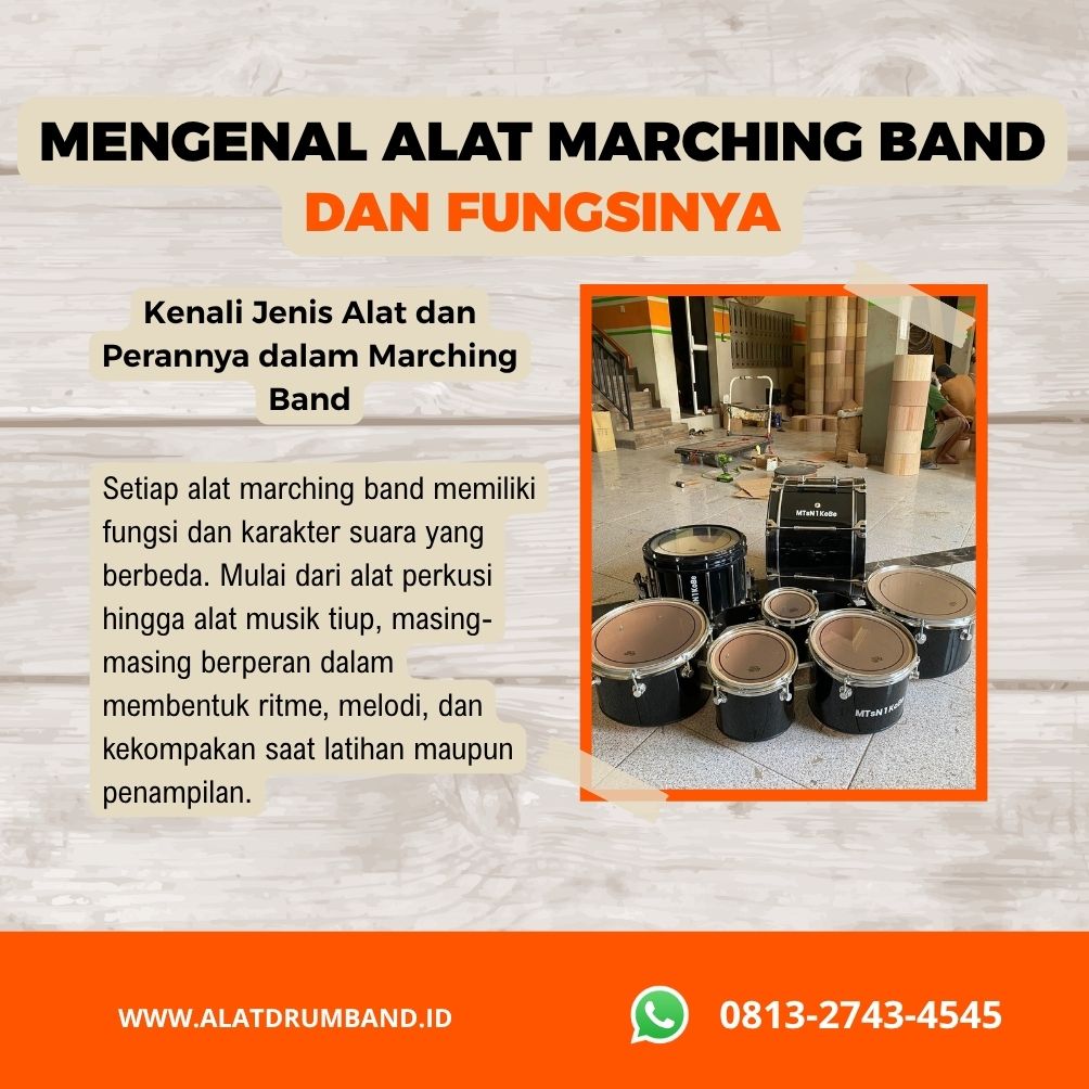 Alat Marching Band Lengkap Beserta Fungsinya