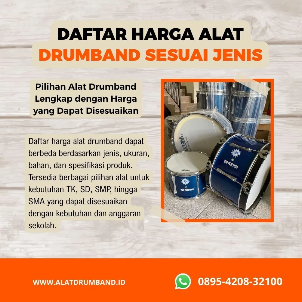 Harga Alat Drumband Lengkap Berdasarkan Jenisnya