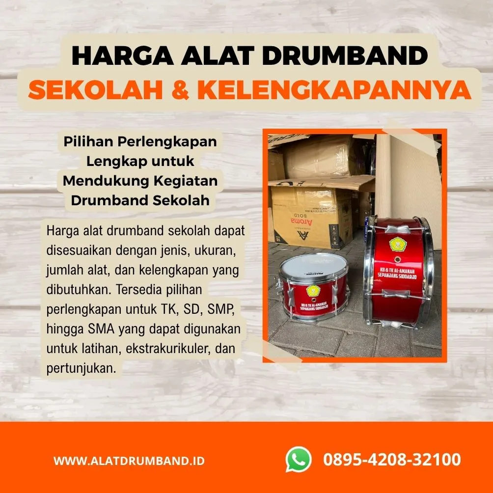 Harga Paket Alat Drumband Sekolah dan Kelengkapannya