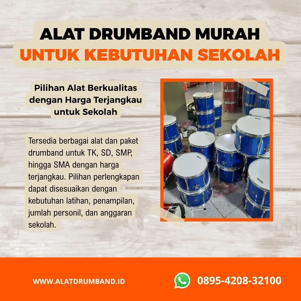 Jual Alat Drumband Murah untuk Kebutuhan Sekolah