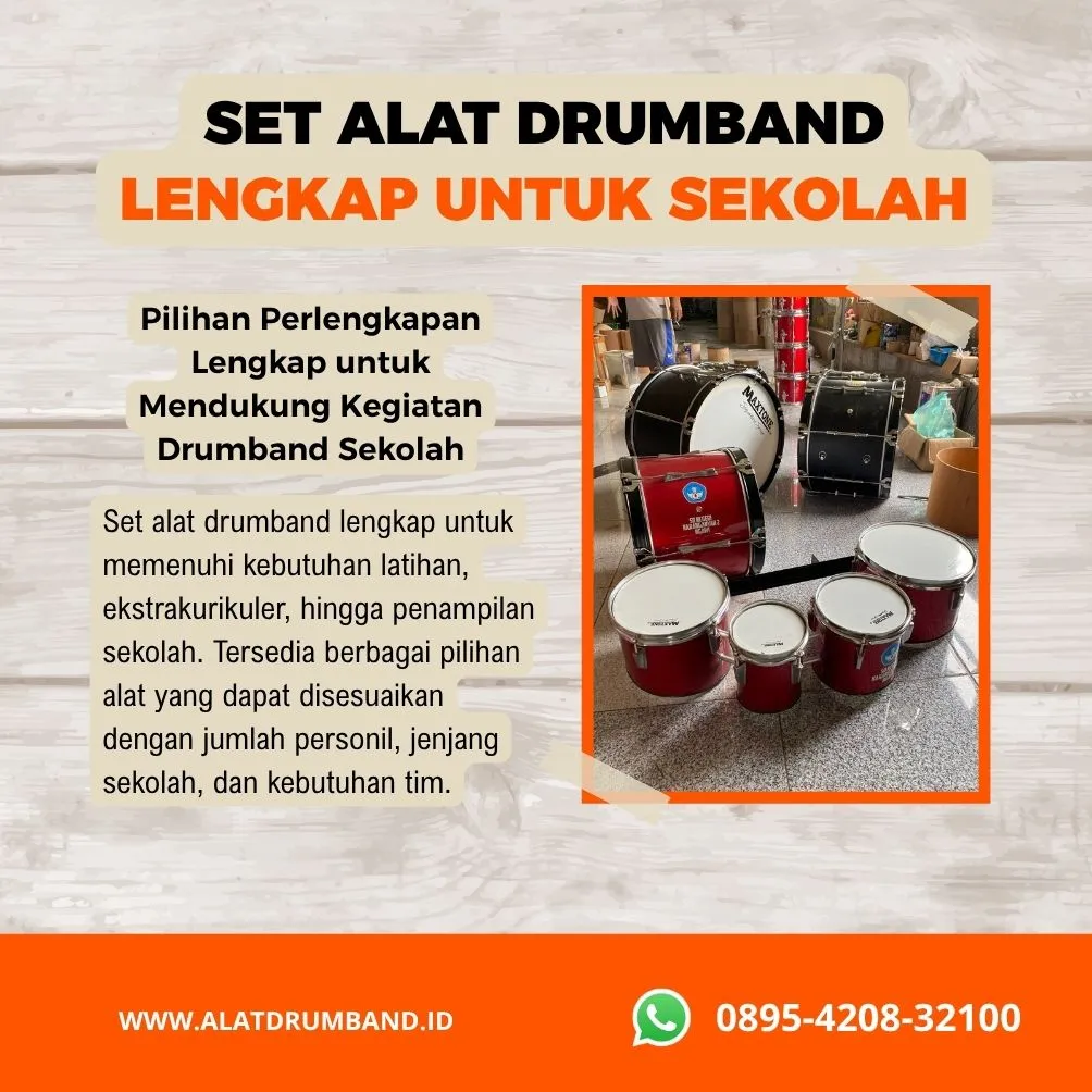 Jual Alat Drumband Satu Set untuk Sekolah