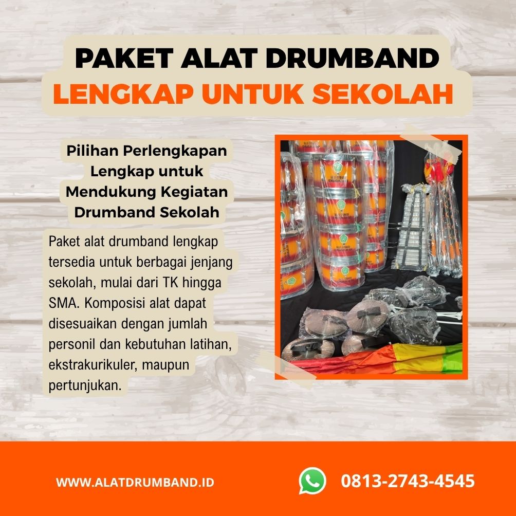 Paket Alat Drumband Lengkap untuk Sekolah dan Anak