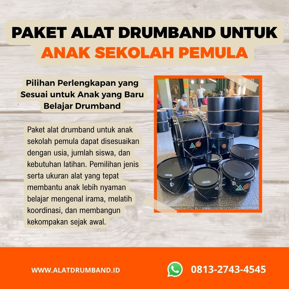 Paket Drumband Anak Sekolah untuk Pemula