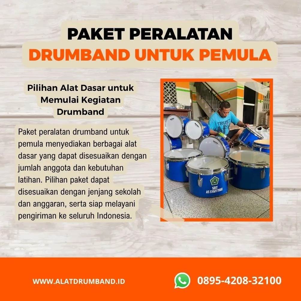 Peralatan Drumband Sekolah untuk Pemula