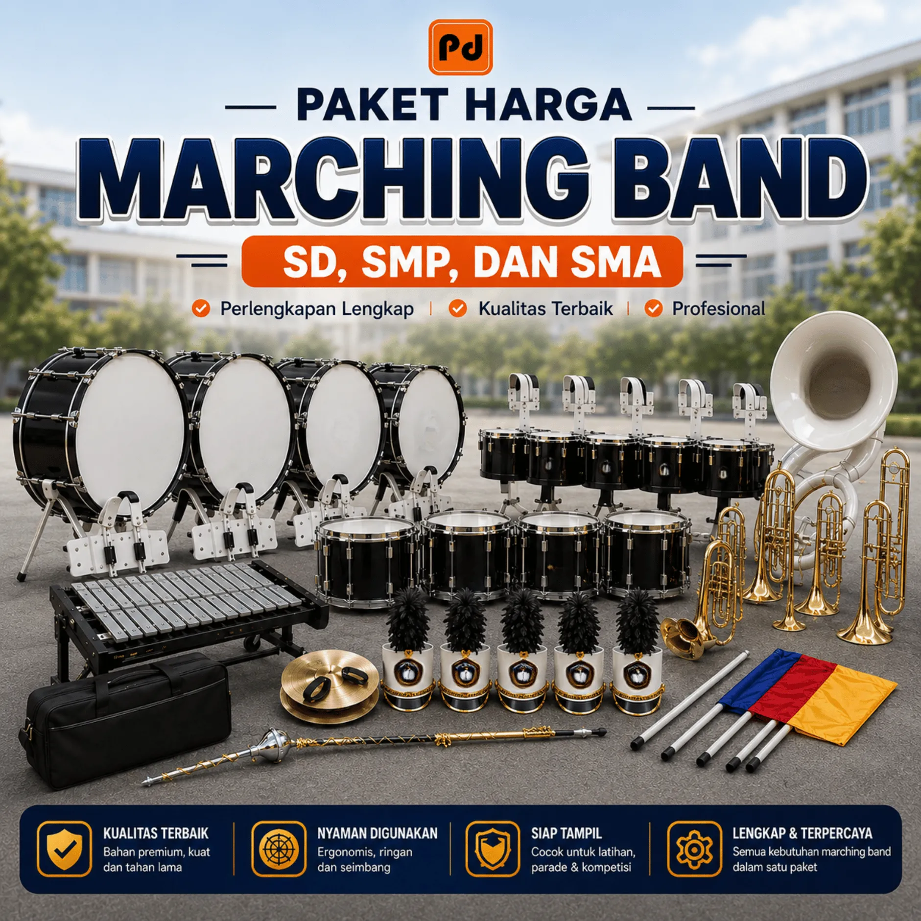 Paket Harga Marching Band SD, SMP, dan SMA